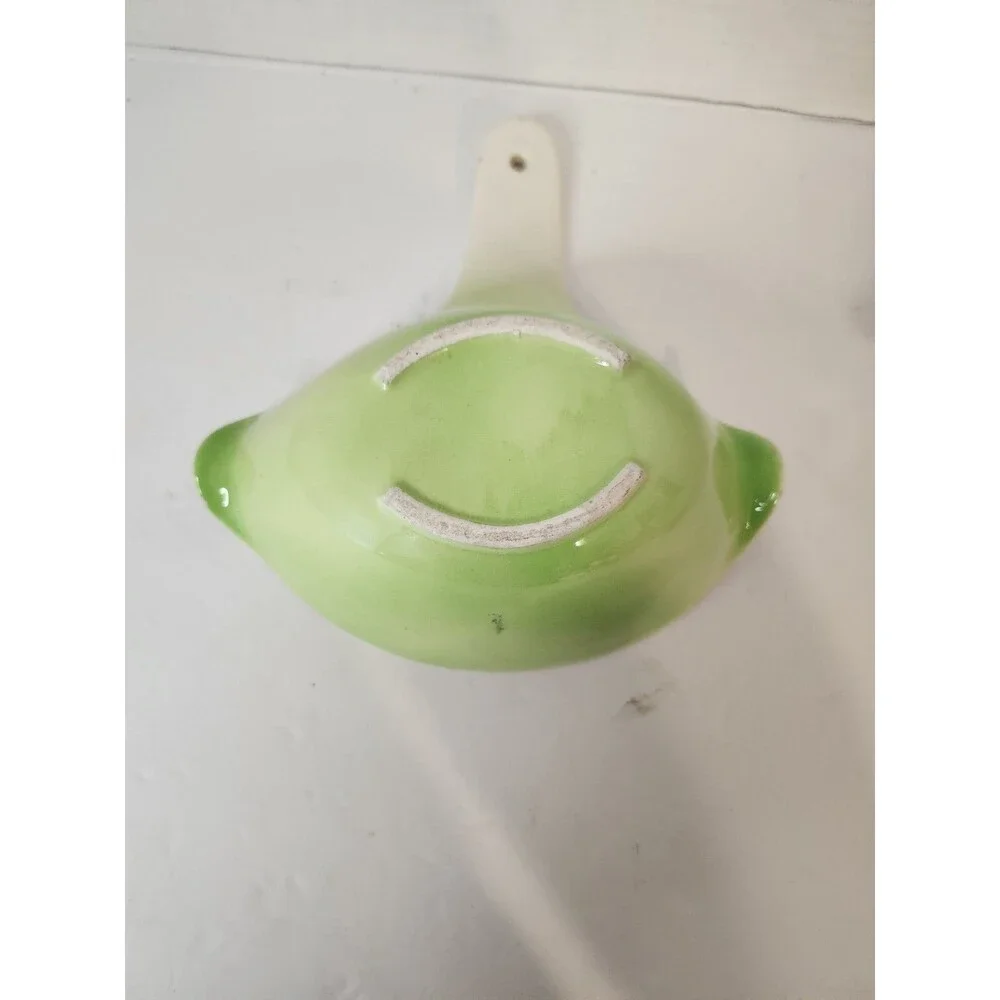Vintage Green Ceramic Fat and Lean Gravy Separator Made in Japan